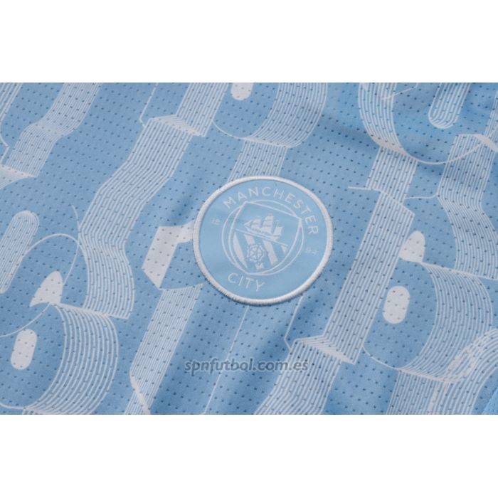 Chandal del Manchester City Manga Corta 2024-2025 Azul - Pantalon Corto